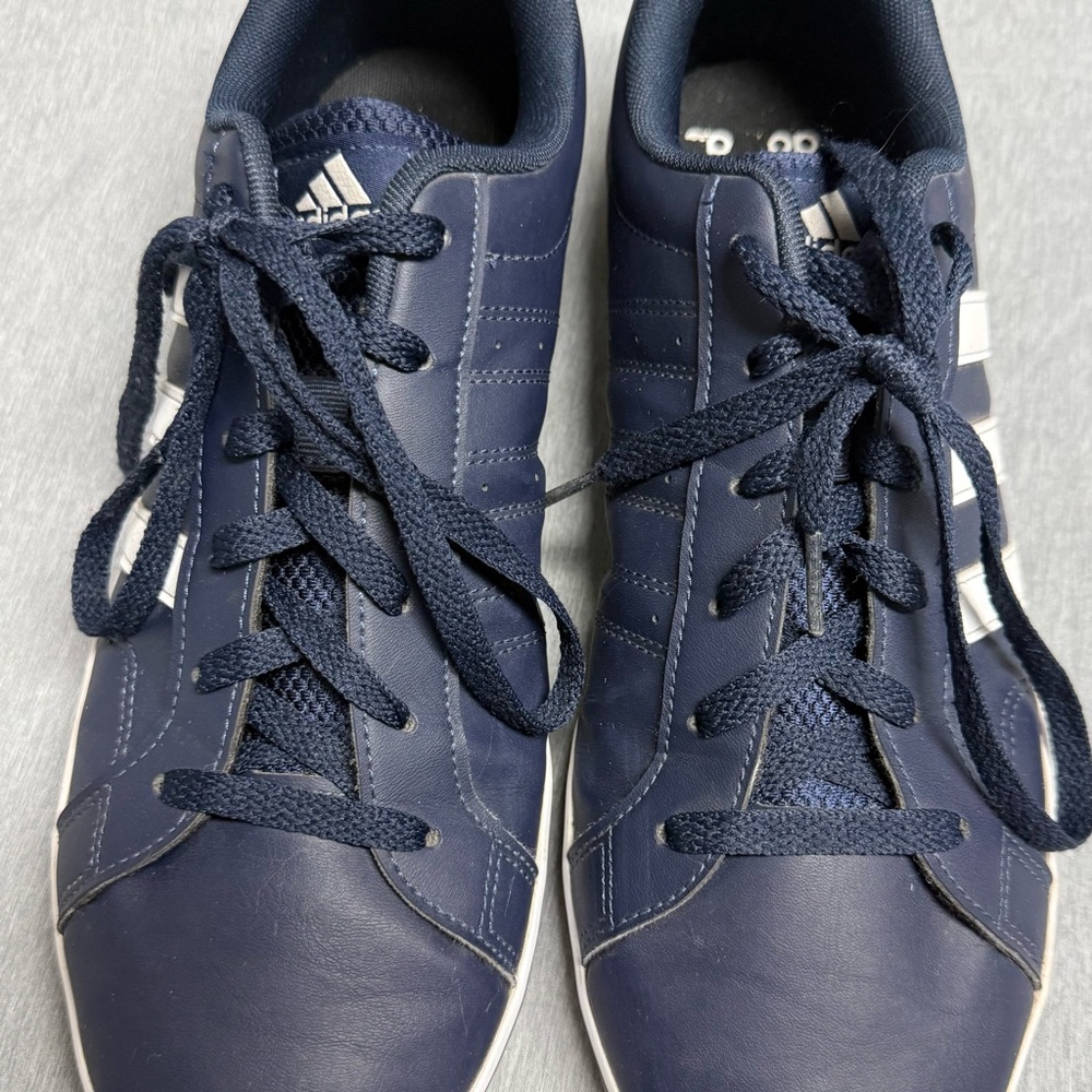adidas Navy Low-Top Leather Sneakers